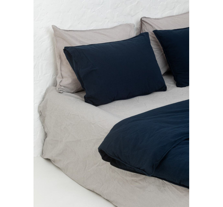 Комплект білизни із вареної бавовни Leglo Mix Grey-Navy2
